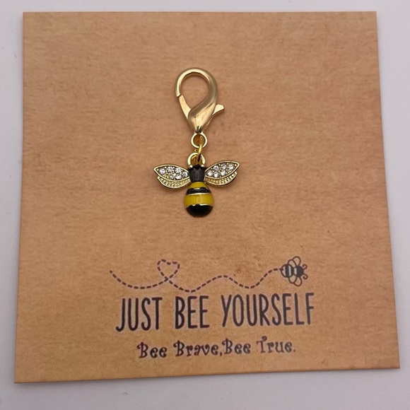 “Just Bee Yourself” Honeybee Charm (Brand New!) 🐝💕 - Picture 1 of 8